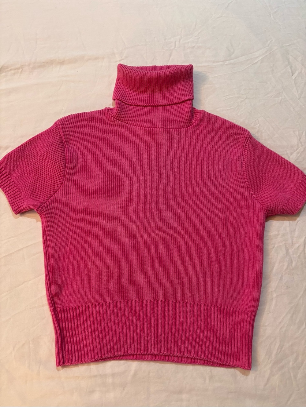 Y2K Fuchsia Pink turtleneck